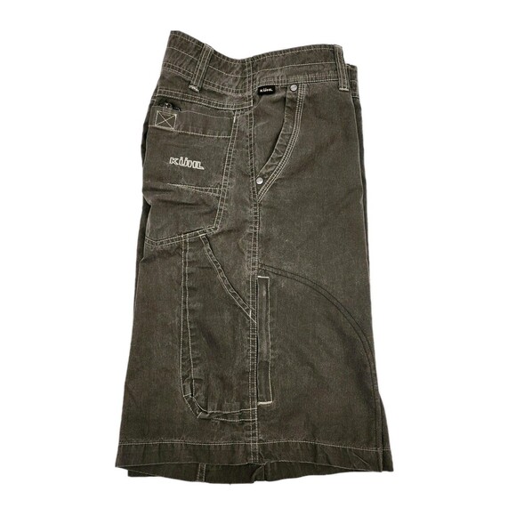 Kuhl Renegade Shorts Mens 36 Green Flat Front Vintage Patina Dye  Outdoor Hiking - Picture 4 of 13
